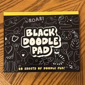 Black Paper Doodle Pad 8 x 10 inch